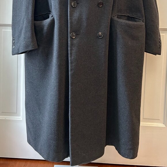 CHAPS double-breasted Lambswool Overcoat 52R - Picture 2 of 8